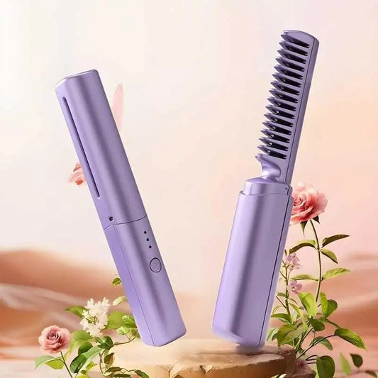 Meneflix Portable Mini Hair Straightener Comb cctvxh-5t